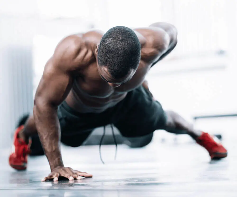 Man doing pushups