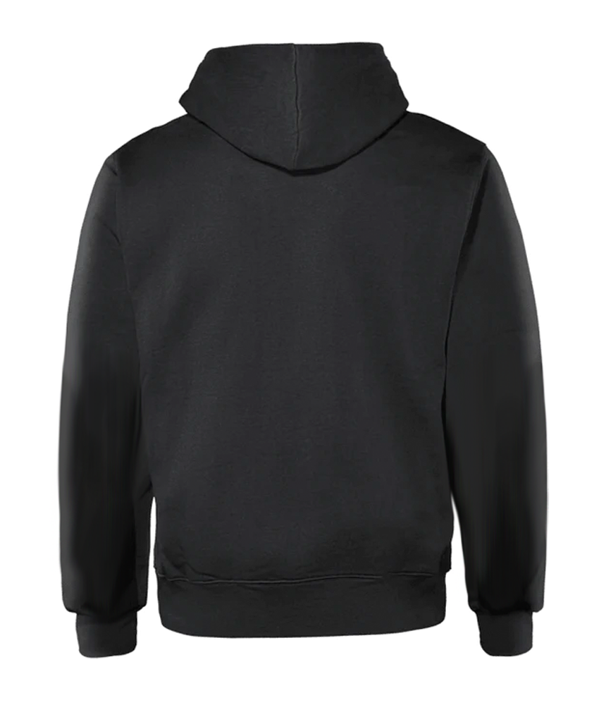 Mens Black-Red Hoodie Back
