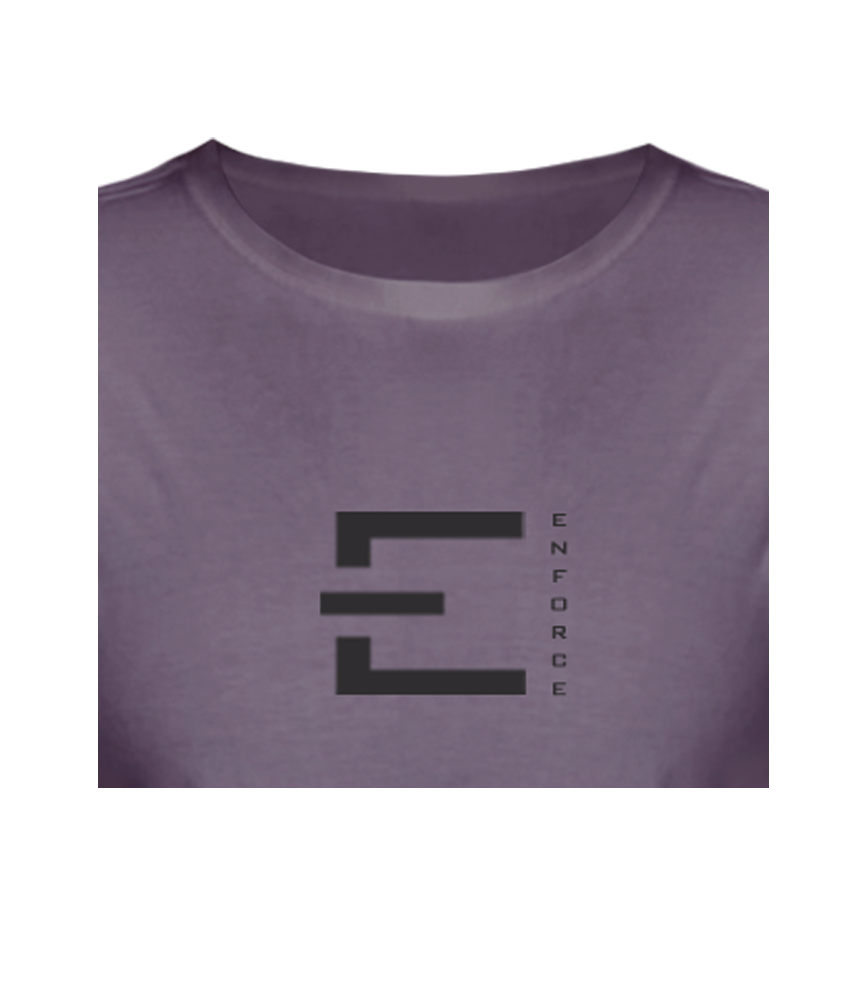 Mens Box Tee Purple Storm Back Close up Mens Box Tee Purple Storm Back Close up