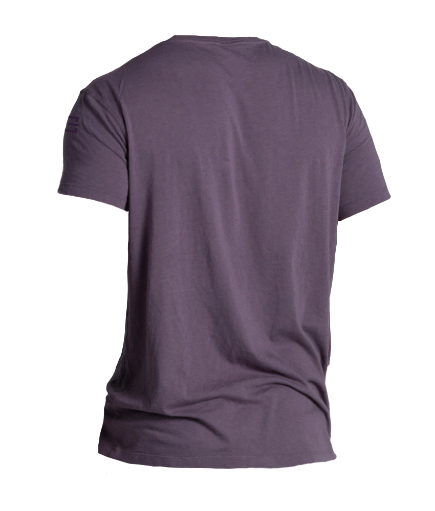 Mens Vertical Tee Purple Storm Back Mens Vertical Tee Purple Storm Back