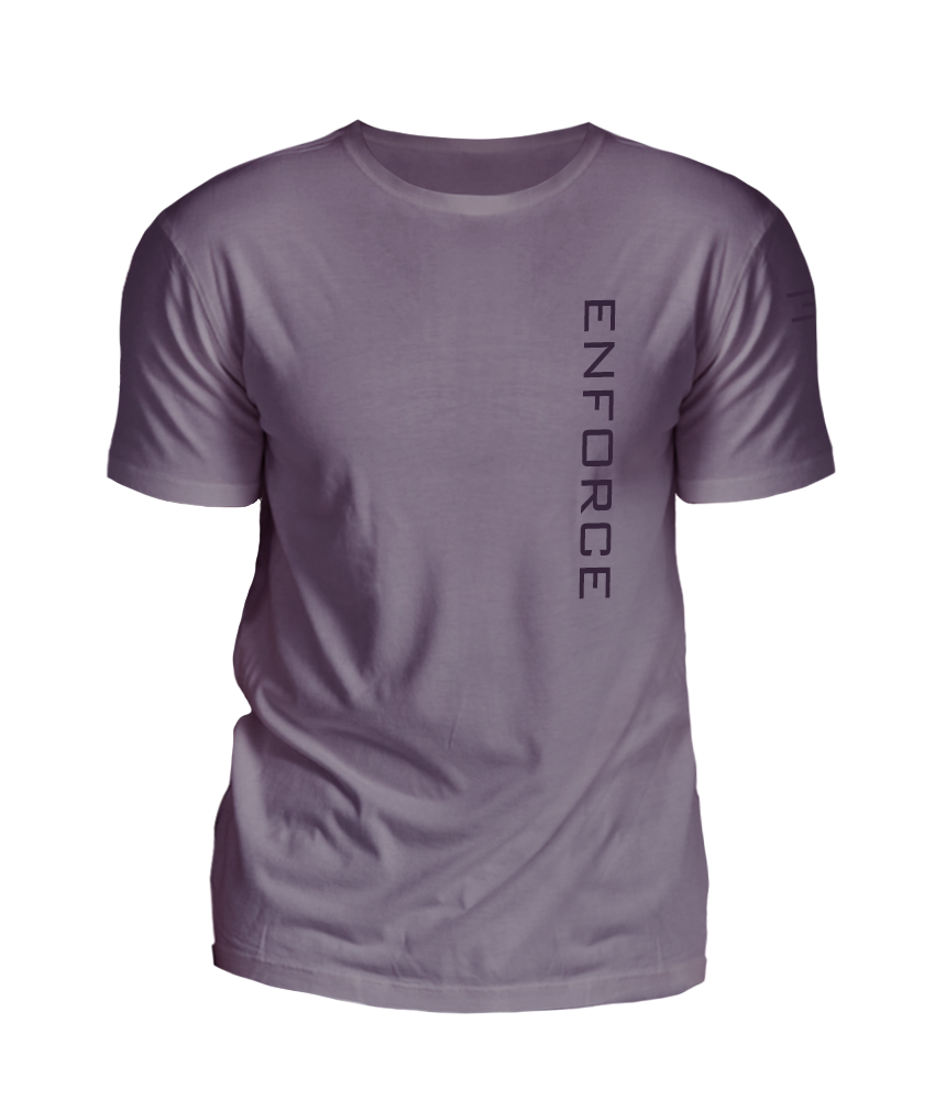 Mens Vertical Tee Purple Storm Front