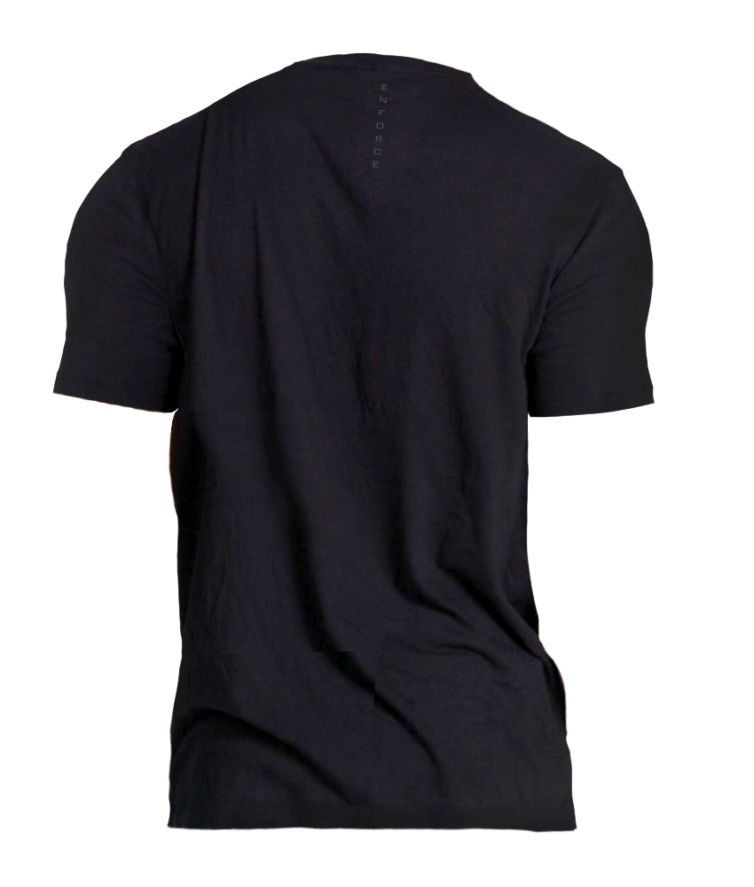 Mens Subtle Tee Black // Purple Back Mens Subtle Tee Black // Purple Back