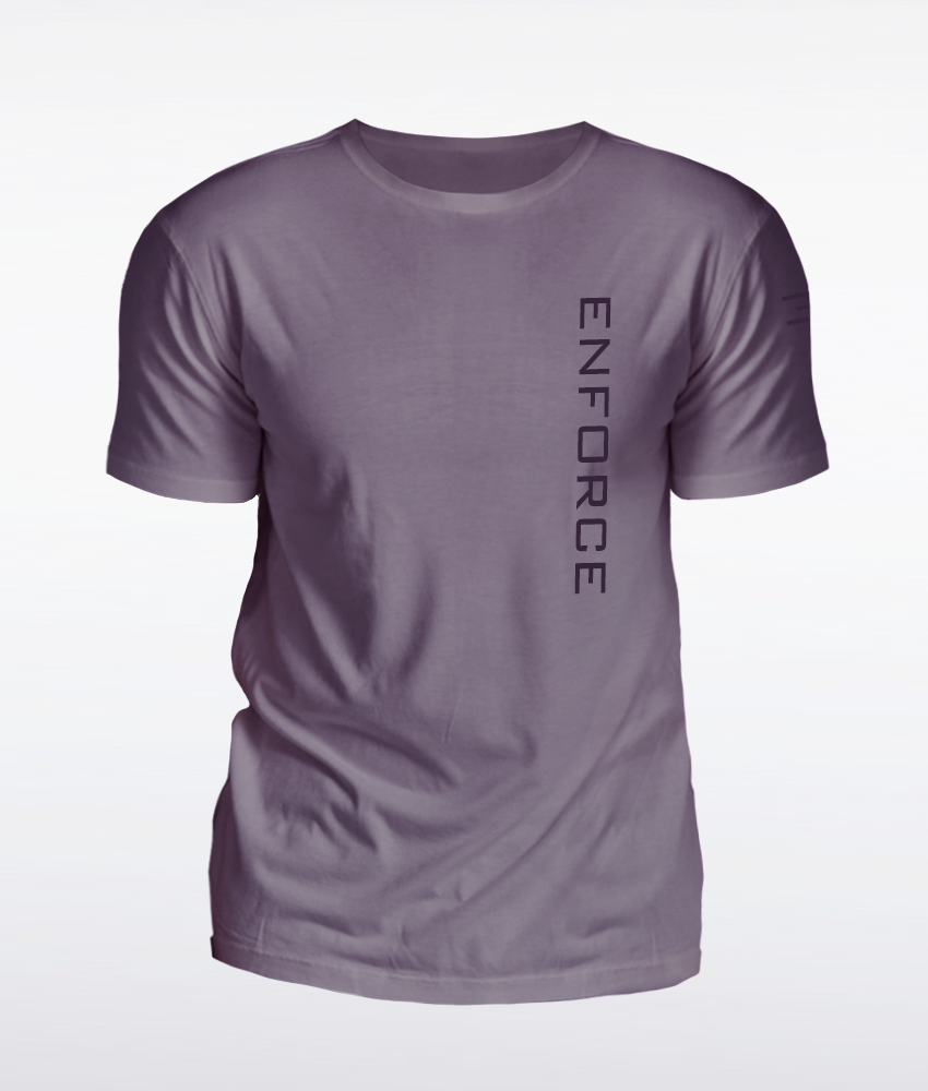 Mens Vertical Tee Purple Storm
